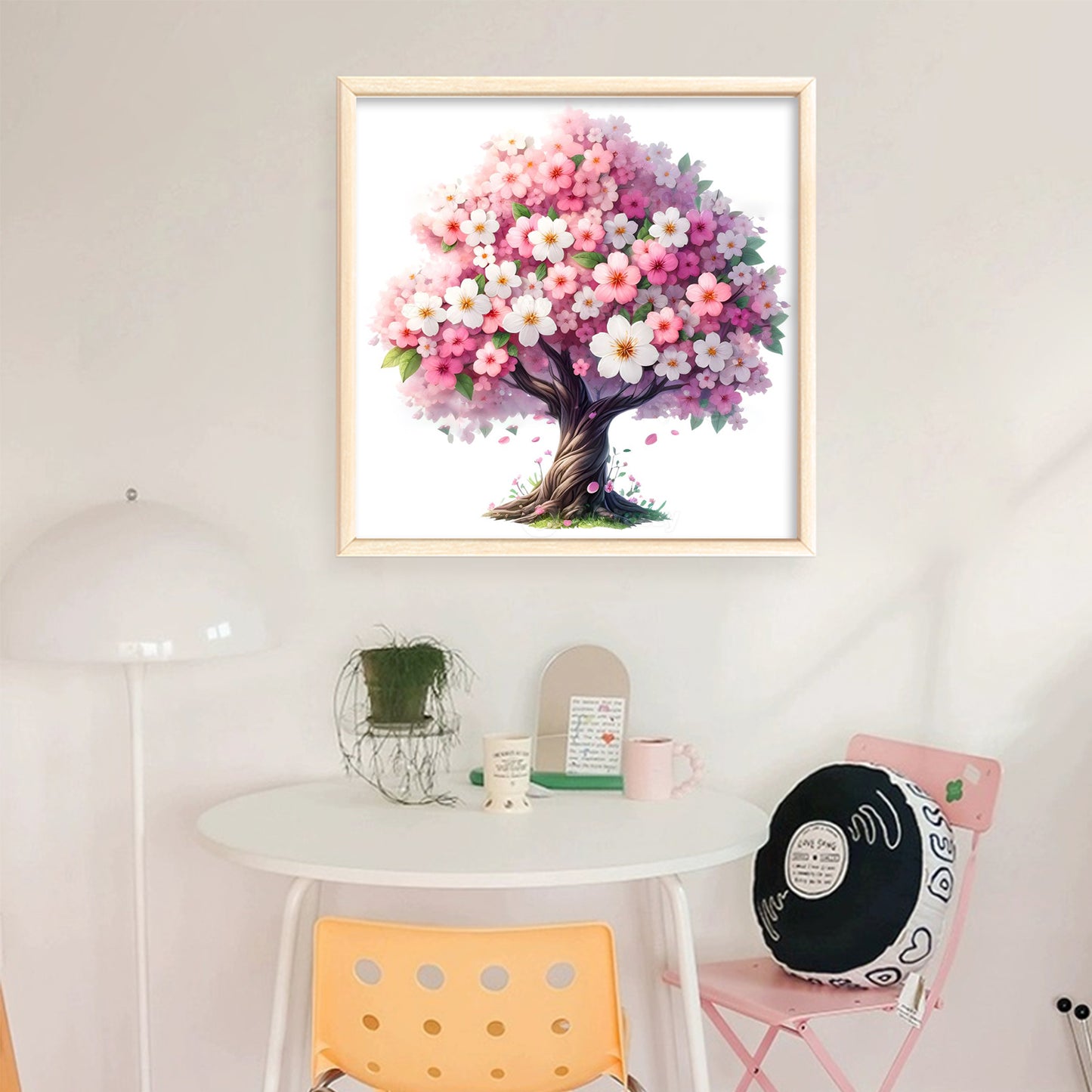 Flower Tree - Full 11CT Stamped Cross Stitch 40x40CM - Yishu