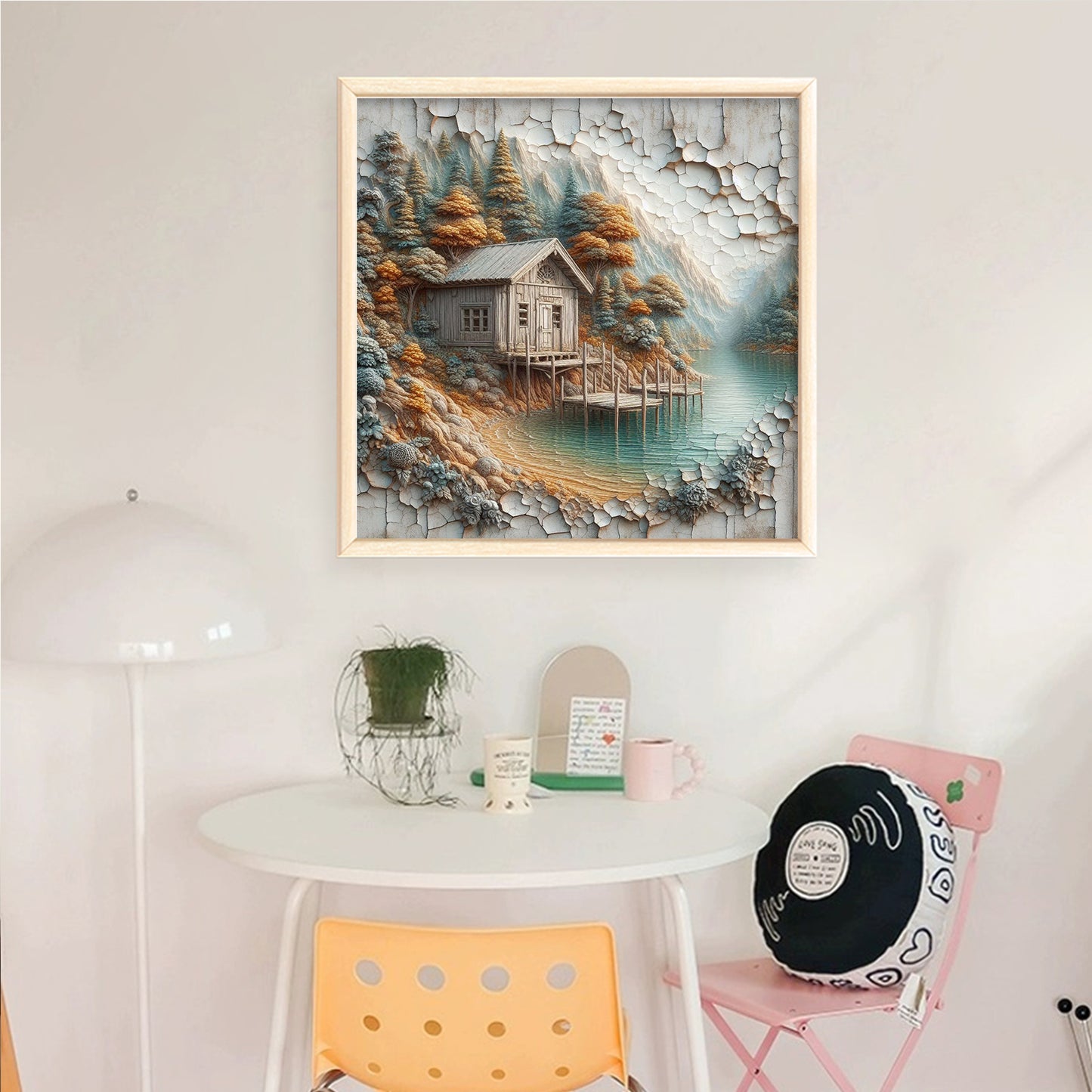 Forest Hut - Full 14CT Counted Cross Stitch 40x40CM - Yishu