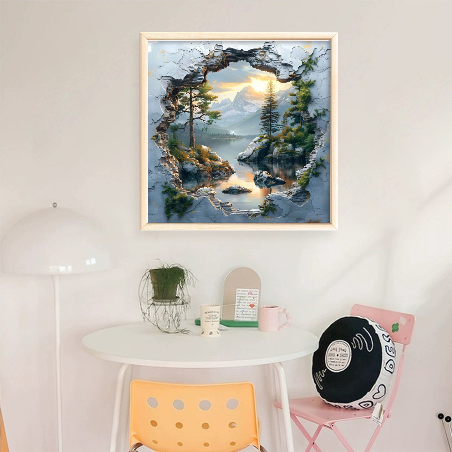 Forest Hut - Full 14CT Counted Cross Stitch 40x40CM - Yishu