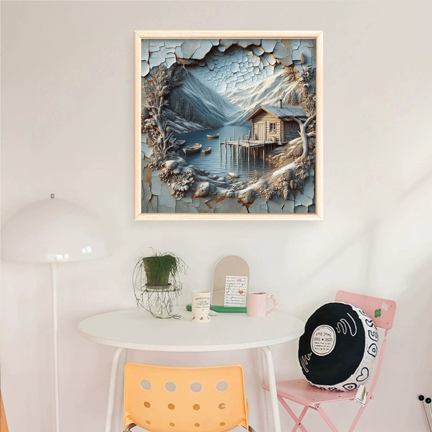 Forest Hut - Full 14CT Counted Cross Stitch 40x40CM - Yishu