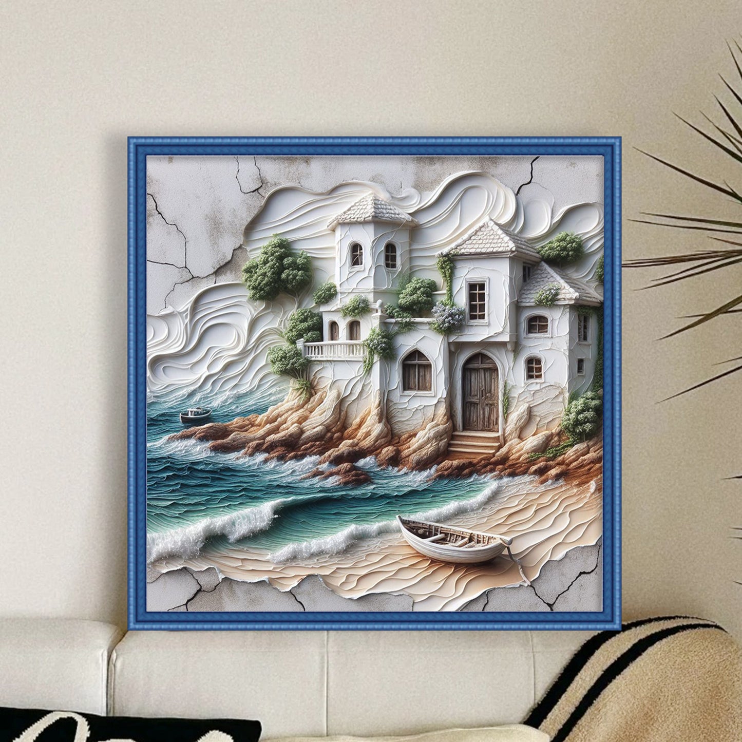 Forest Hut - Full 14CT Counted Cross Stitch 40x40CM - Yishu