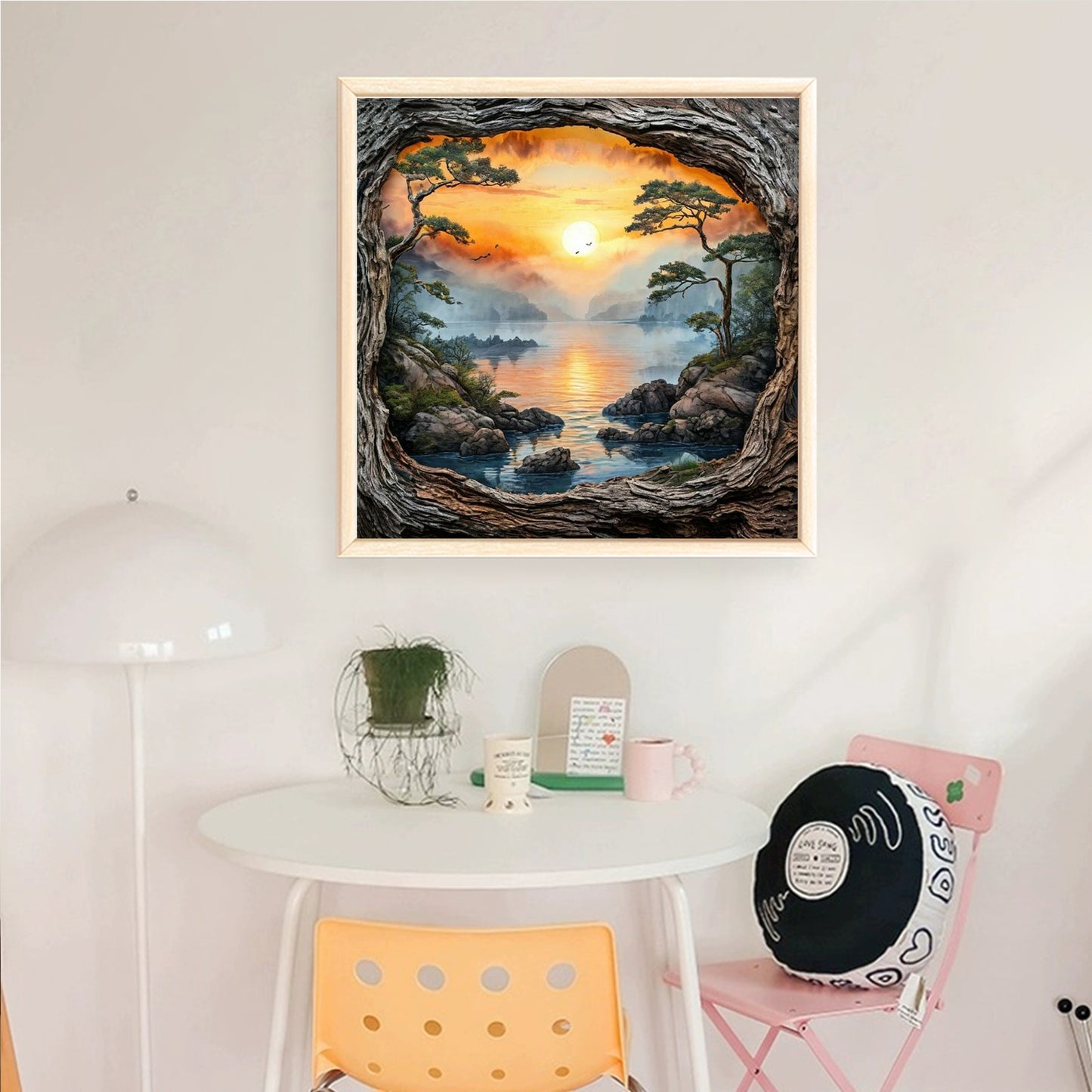 Forest Scenery - Full 14CT Counted Cross Stitch 40x40CM - Yishu