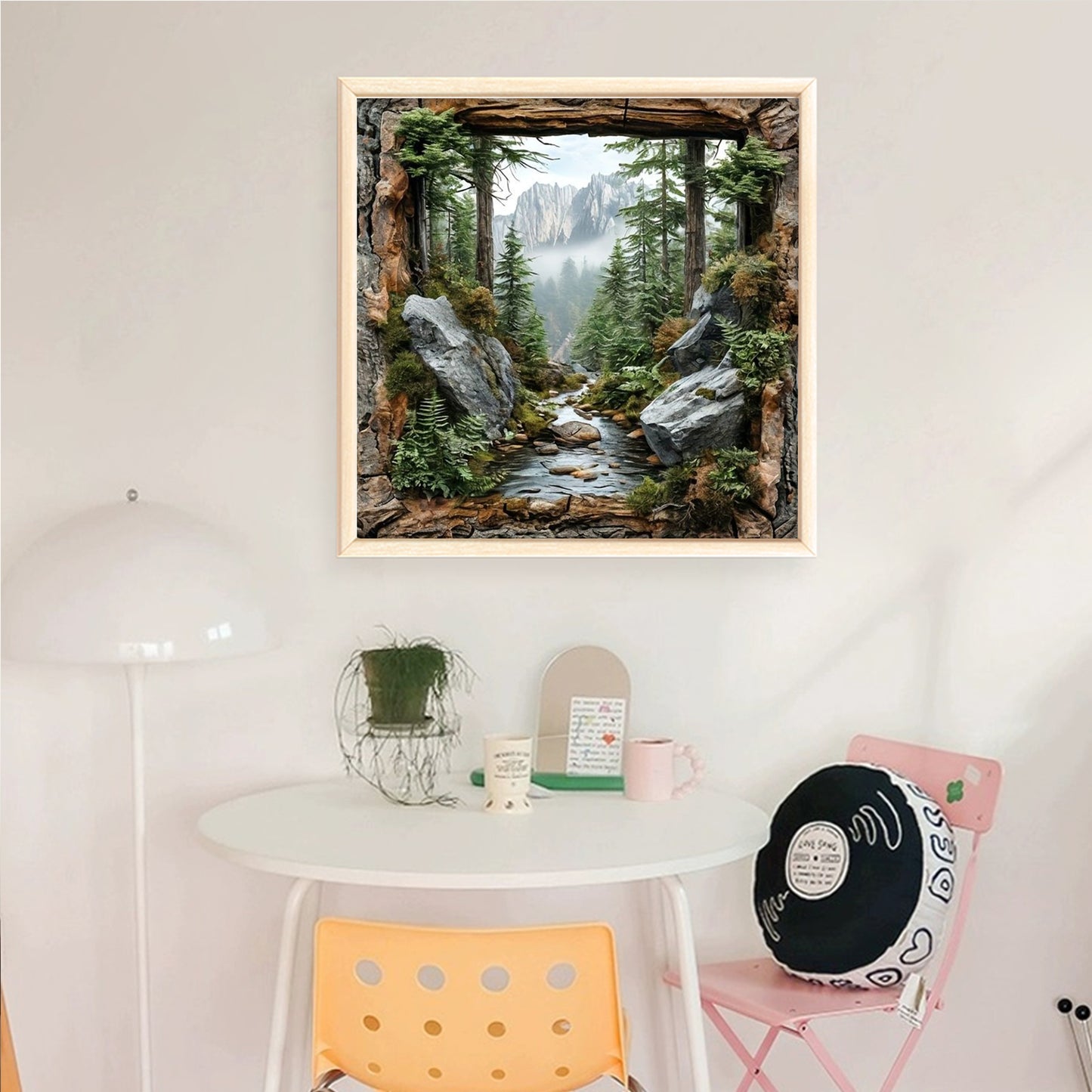 Forest Scenery - Full 14CT Counted Cross Stitch 40x40CM - Yishu