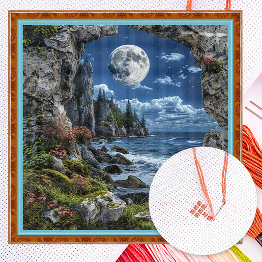 Forest Scenery - Full 14CT Counted Cross Stitch 40x40CM - Yishu