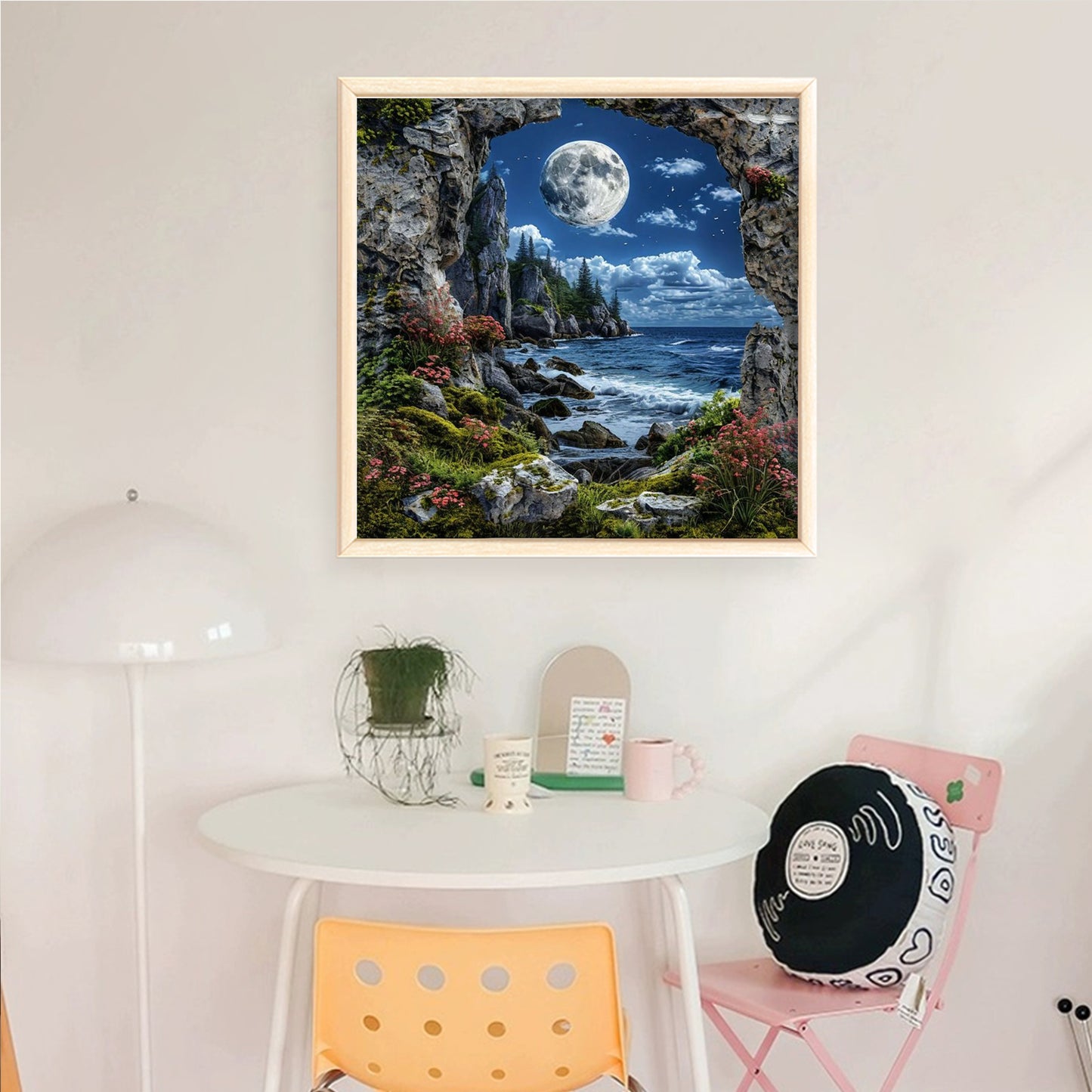 Forest Scenery - Full 14CT Counted Cross Stitch 40x40CM - Yishu