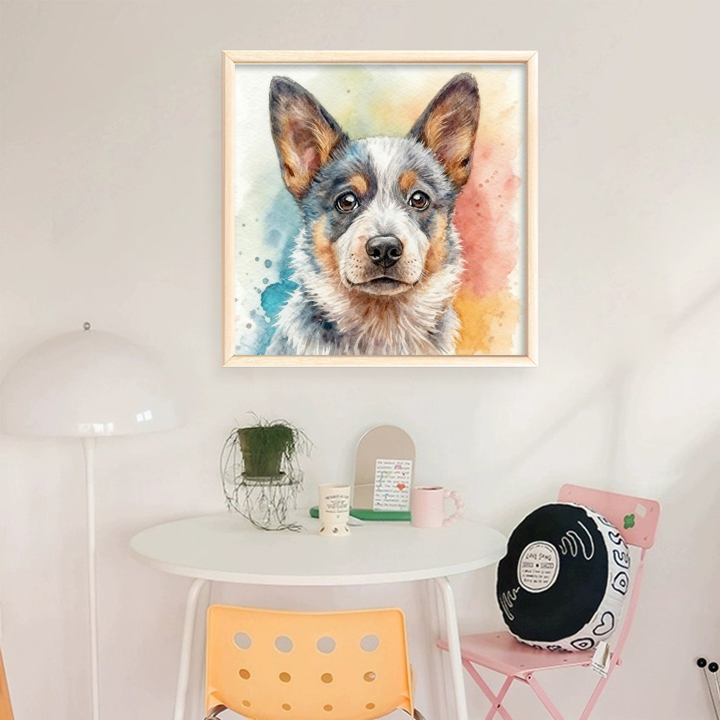 Cattle Dog - Full 11CT Stamped Cross Stitch 40x40CM - Yishu