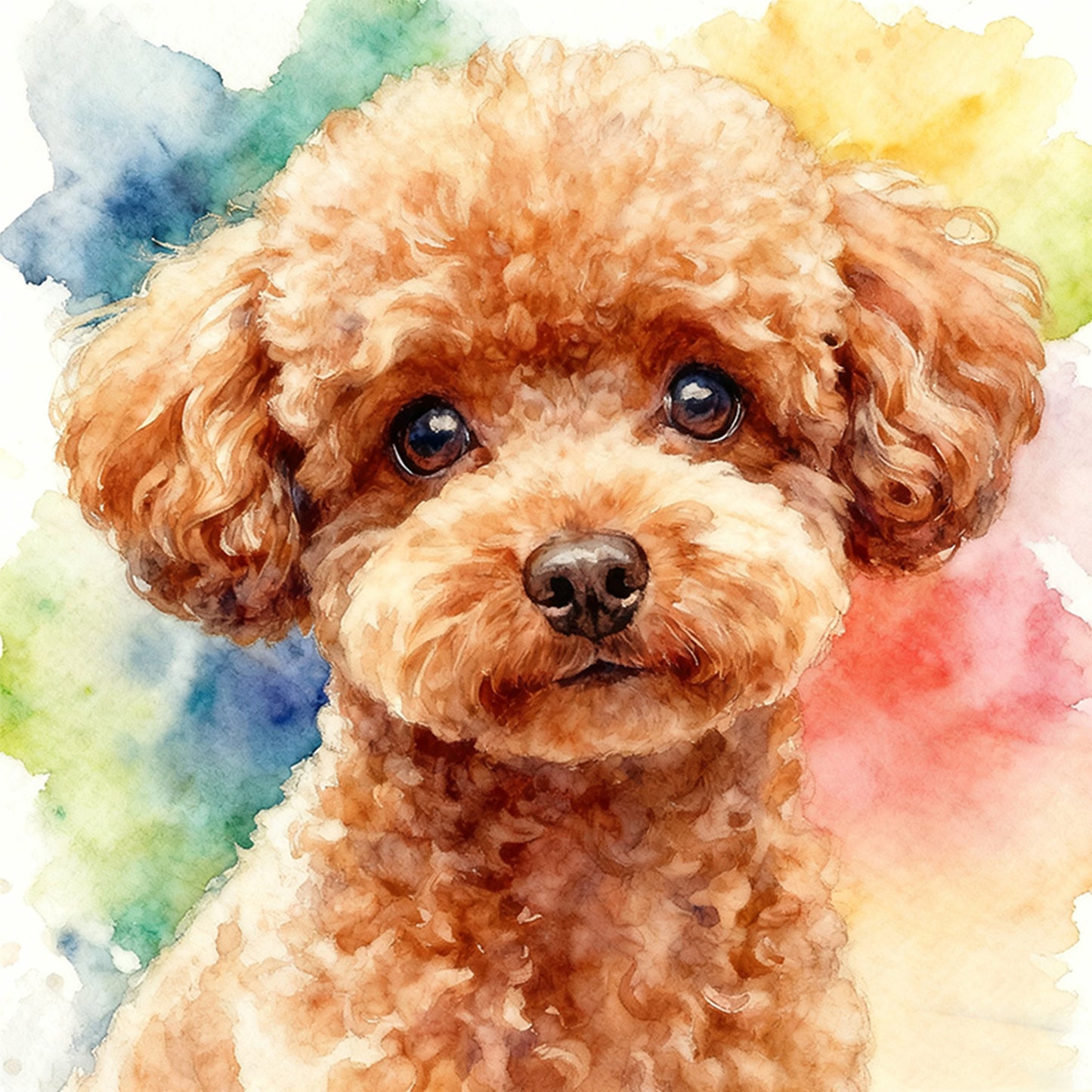 Poodle-Dog - Full 11CT Stamped Cross Stitch 40x40CM - Yishu