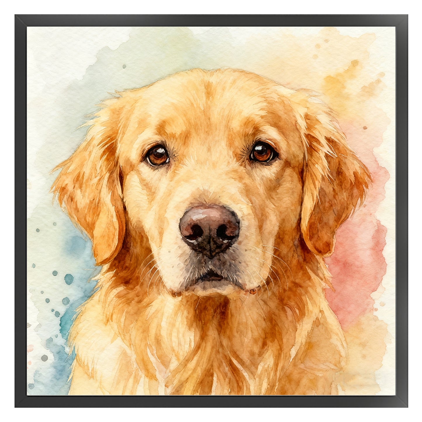 Golden Retriever-Dog - Full 11CT Stamped Cross Stitch 40x40CM - Yishu