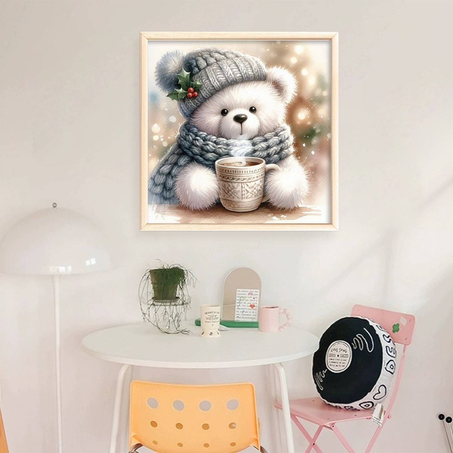 Bear - Full 11CT Stamped Cross Stitch 40x40CM - Huacan