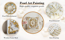 Load image into Gallery viewer, DIY Pearl Painting Kit 25x25CM Flower Framed Handmade Pearl Material Art Set Room Wall Decoration
