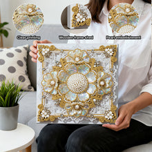 Load image into Gallery viewer, DIY Pearl Painting Kit 25x25CM Flower Framed Handmade Pearl Material Art Set Room Wall Decoration
