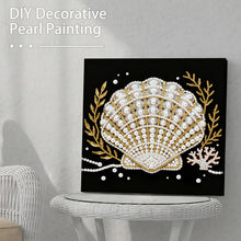 Load image into Gallery viewer, DIY Pearl Painting Kit 25x25CM Seashell Framed Handmade Pearl Material Art Set Room Wall Decoration
