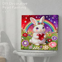 Load image into Gallery viewer, DIY Pearl Painting Kit 25x25CM Rabbit Framed Handmade Pearl Material Art Set Room Wall Decoration
