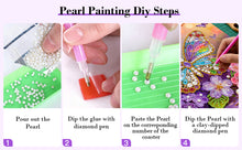 Load image into Gallery viewer, DIY Pearl Painting Kit 25x25CM Butterfly Framed Handmade Pearl Material Art Set Room Wall Decoration

