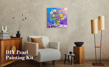 Load image into Gallery viewer, DIY Pearl Painting Kit 25x25CM Vase Framed Handmade Pearl Material Art Set Room Wall Decoration
