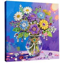 Load image into Gallery viewer, DIY Pearl Painting Kit 25x25CM Vase Framed Handmade Pearl Material Art Set Room Wall Decoration
