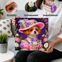 Load image into Gallery viewer, DIY Pearl Painting Kit 25x25CM Dog Framed Handmade Pearl Material Art Set Room Wall Decoration
