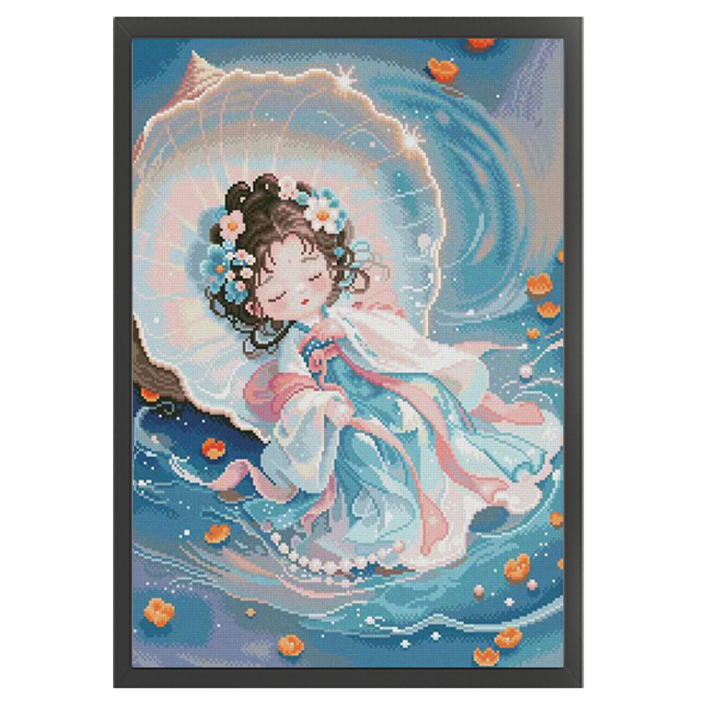 Conch Fairy - Full 11CT Stamped Cross Stitch 50x70CM - Mona Lisa