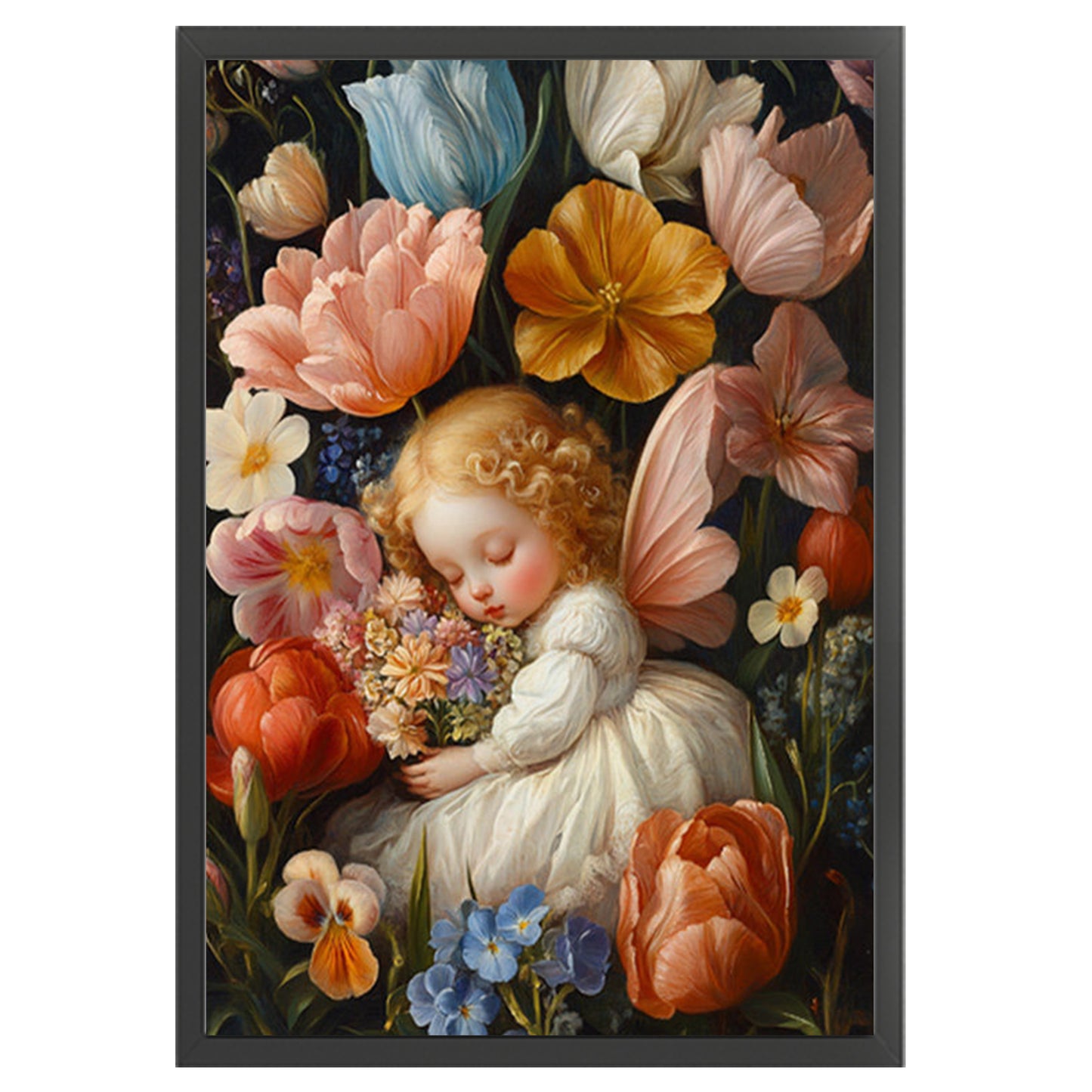 Angel'S Arrival - Full 11CT Stamped Cross Stitch 50x70CM - Mona Lisa