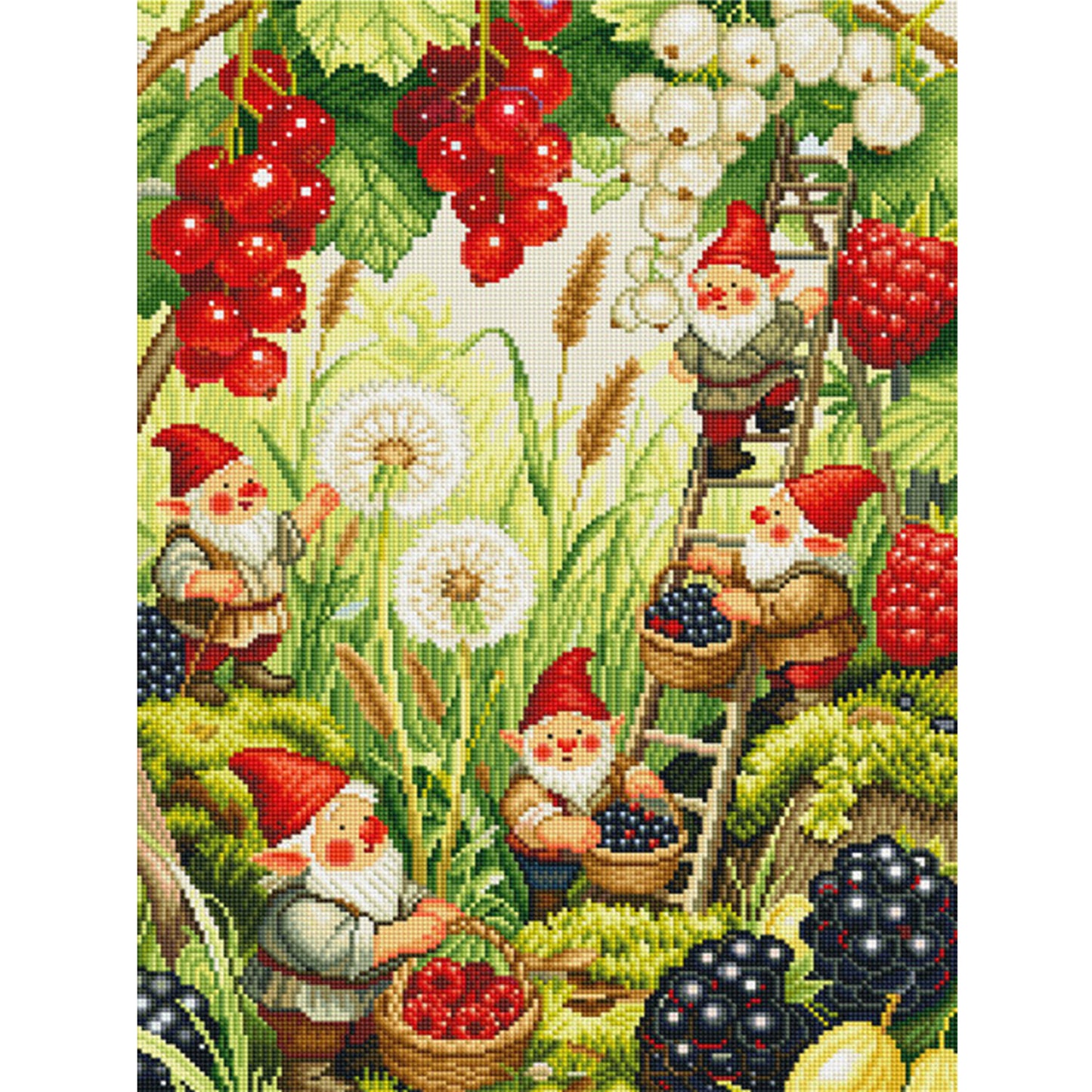Dwarf Fairy Tale Romance - Full 11CT Stamped Cross Stitch 50x67CM - Mona Lisa