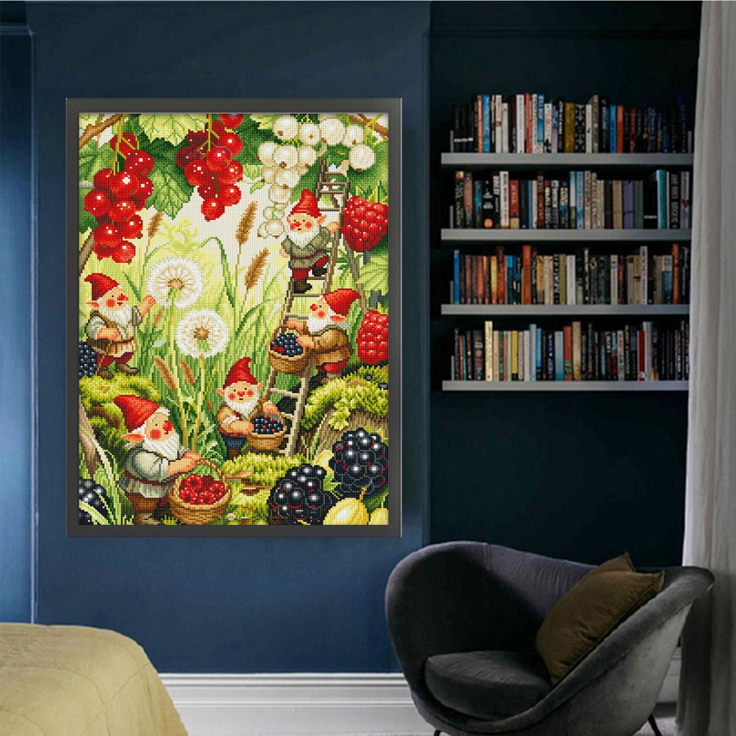 Dwarf Fairy Tale Romance - Full 11CT Stamped Cross Stitch 50x67CM - Mona Lisa