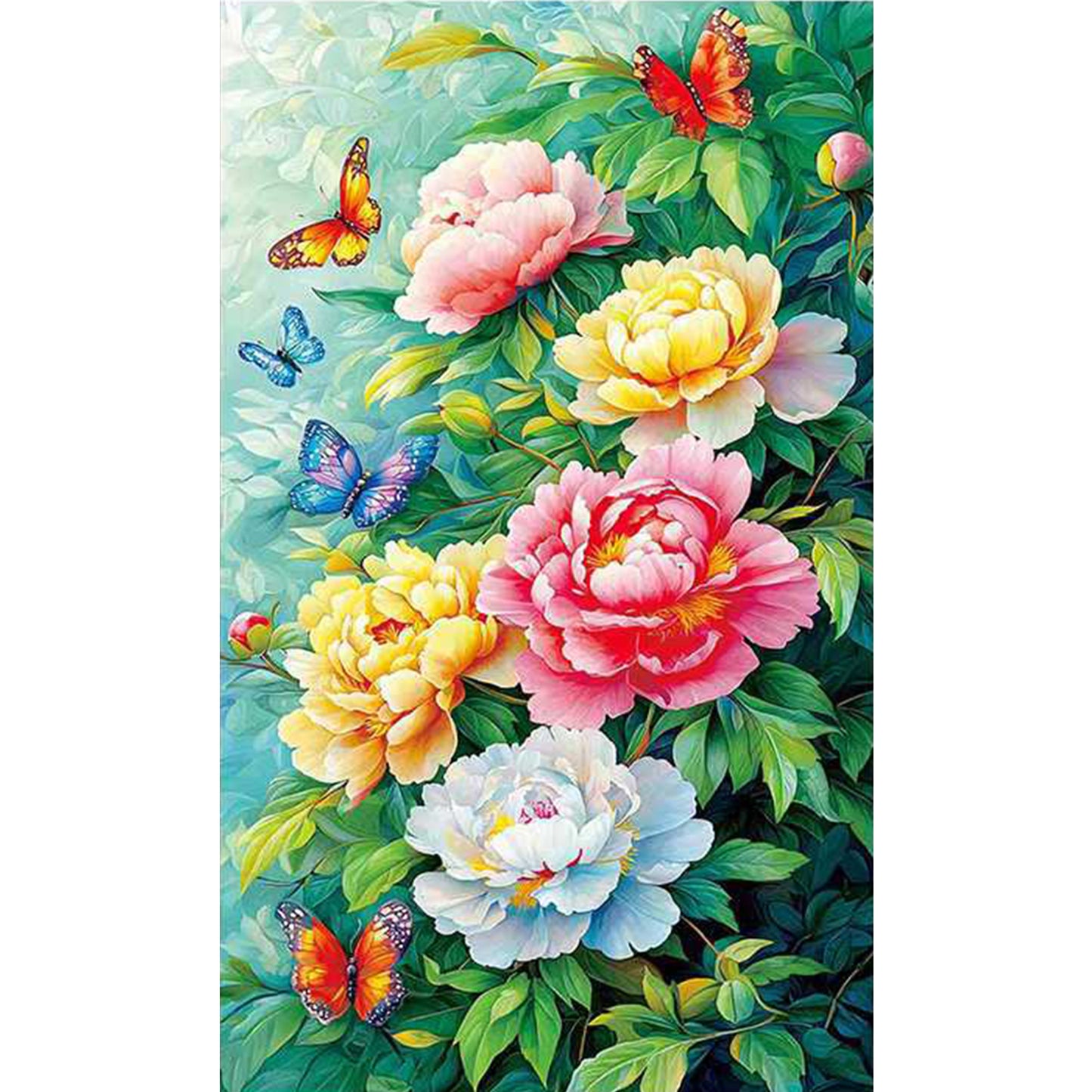 Vertical Elegant Beauty - Full 11CT Stamped Cross Stitch 70x115CM - Mona Lisa(60Colors)