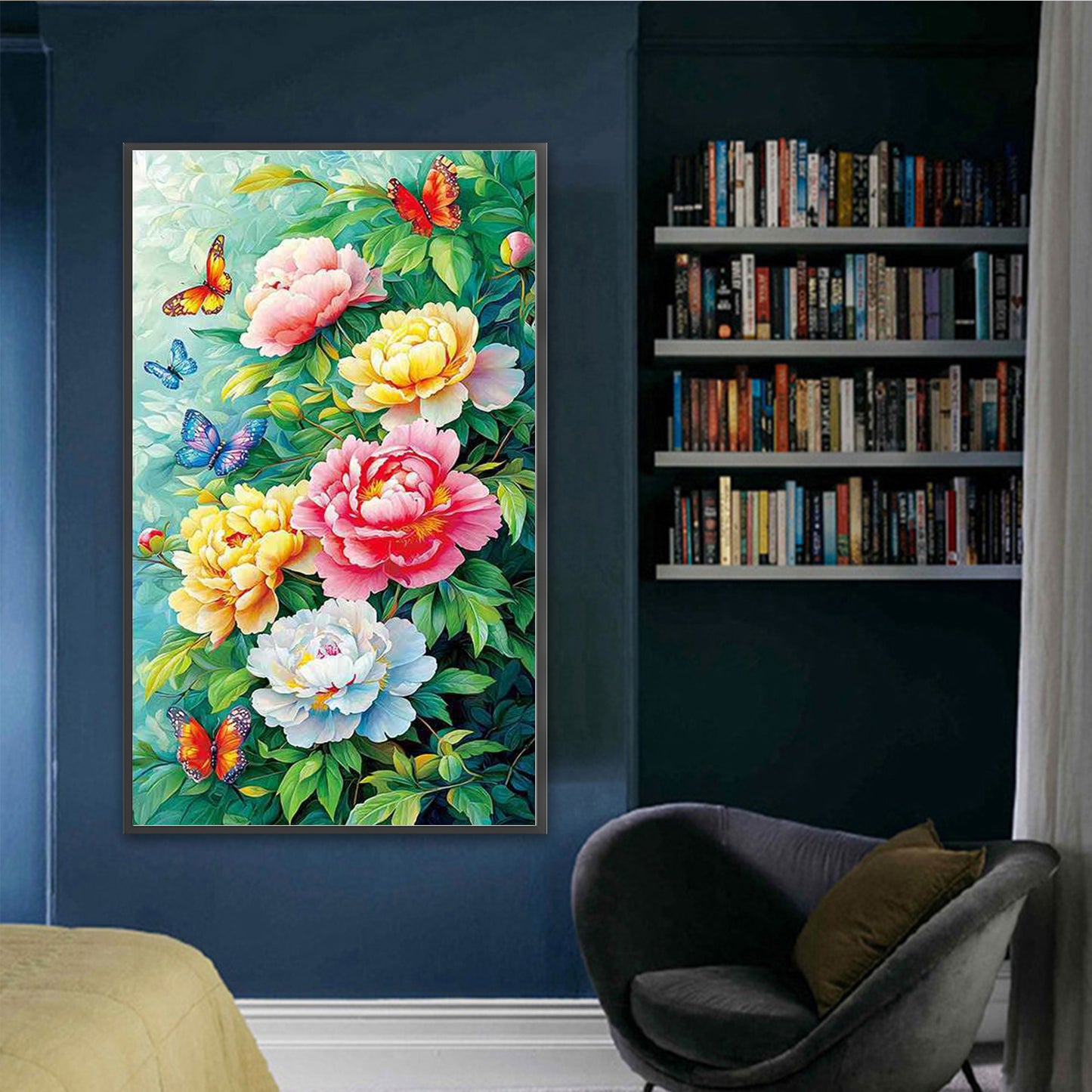 Vertical Elegant Beauty - Full 11CT Stamped Cross Stitch 70x115CM - Mona Lisa(60Colors)