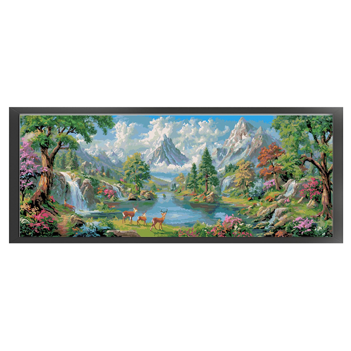 Vast Landscape - Full 11CT Stamped Cross Stitch 150x56CM - Mona Lisa(45Colors)