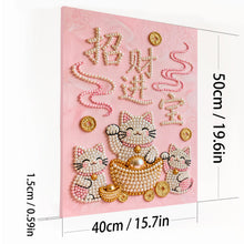 Load image into Gallery viewer, DIY Pearl Painting Kit 40x50CM Prosperity and Treasure Framed Handmade Pearl Material Art Set Room Wall Decoration
