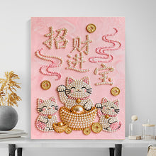 Load image into Gallery viewer, DIY Pearl Painting Kit 40x50CM Prosperity and Treasure Framed Handmade Pearl Material Art Set Room Wall Decoration
