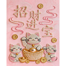Load image into Gallery viewer, DIY Pearl Painting Kit 40x50CM Prosperity and Treasure Framed Handmade Pearl Material Art Set Room Wall Decoration
