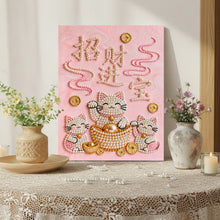Load image into Gallery viewer, DIY Pearl Painting Kit 40x50CM Prosperity and Treasure Framed Handmade Pearl Material Art Set Room Wall Decoration
