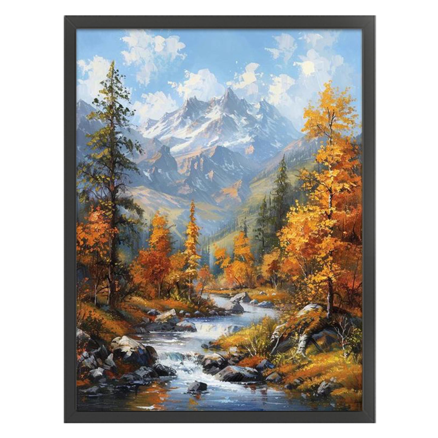 Autumn Scenery - Full 14CT Stamped Cross Stitch 45x60CM - Huacan