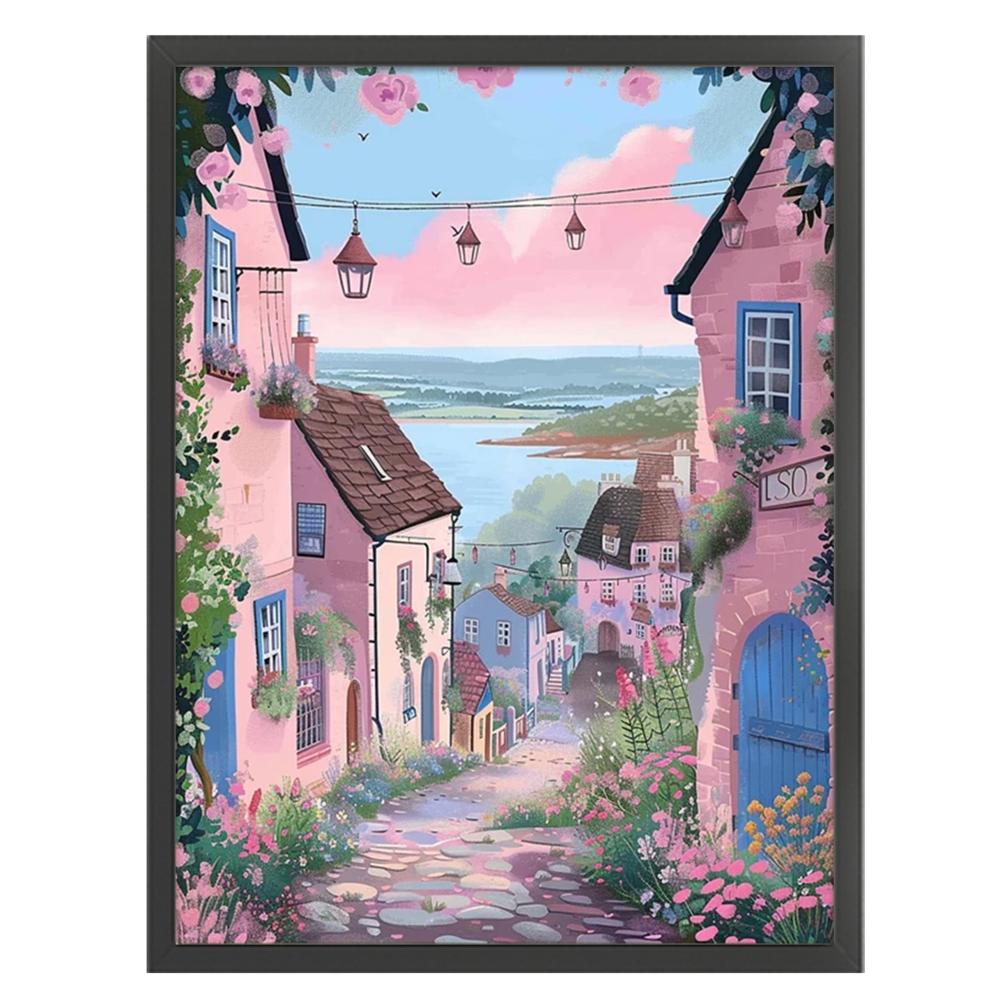 Scenery - Full 14CT Stamped Cross Stitch 45x60CM - Huacan