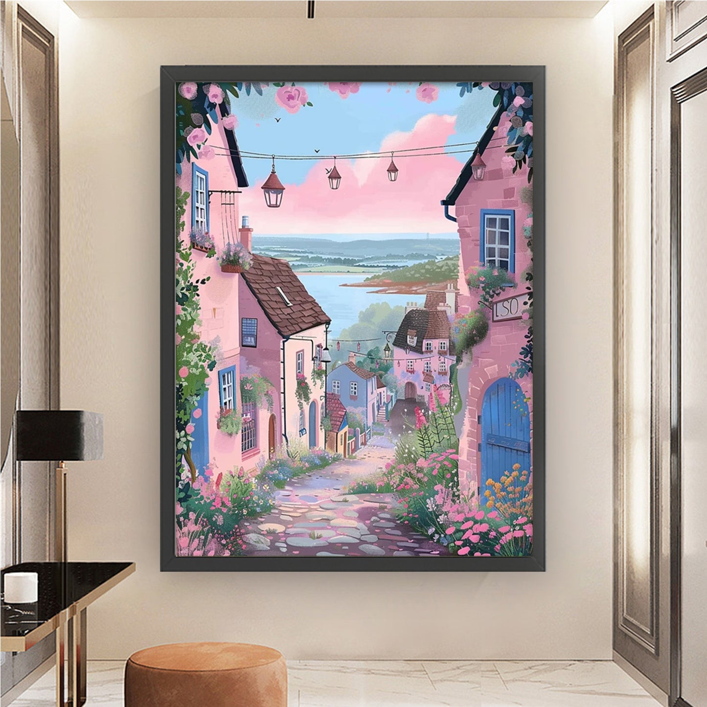 Scenery - Full 14CT Stamped Cross Stitch 45x60CM - Huacan