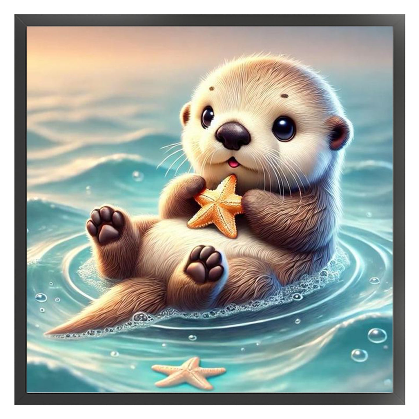 Animal - Full 11CT Stamped Cross Stitch 40x40CM - Yishu