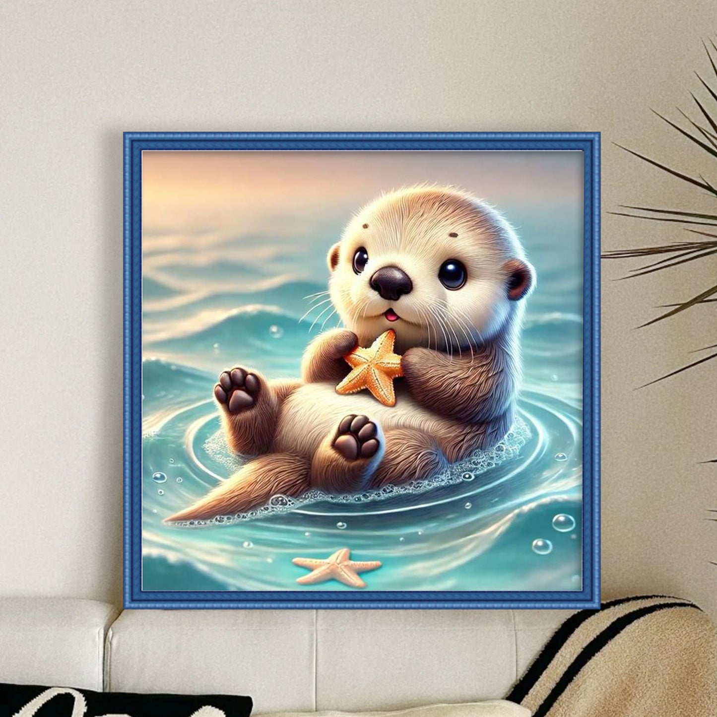 Animal - Full 11CT Stamped Cross Stitch 40x40CM - Yishu