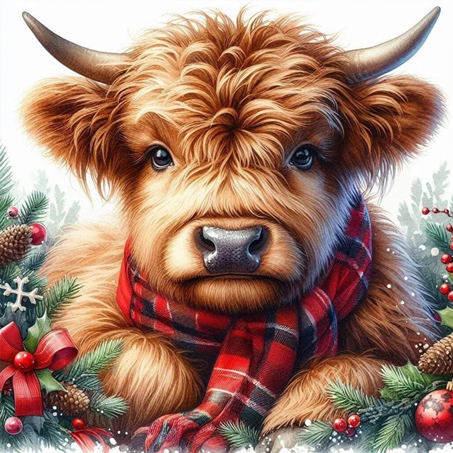 Consume Cattle - Full 11CT Stamped Cross Stitch 40x40CM - Yishu