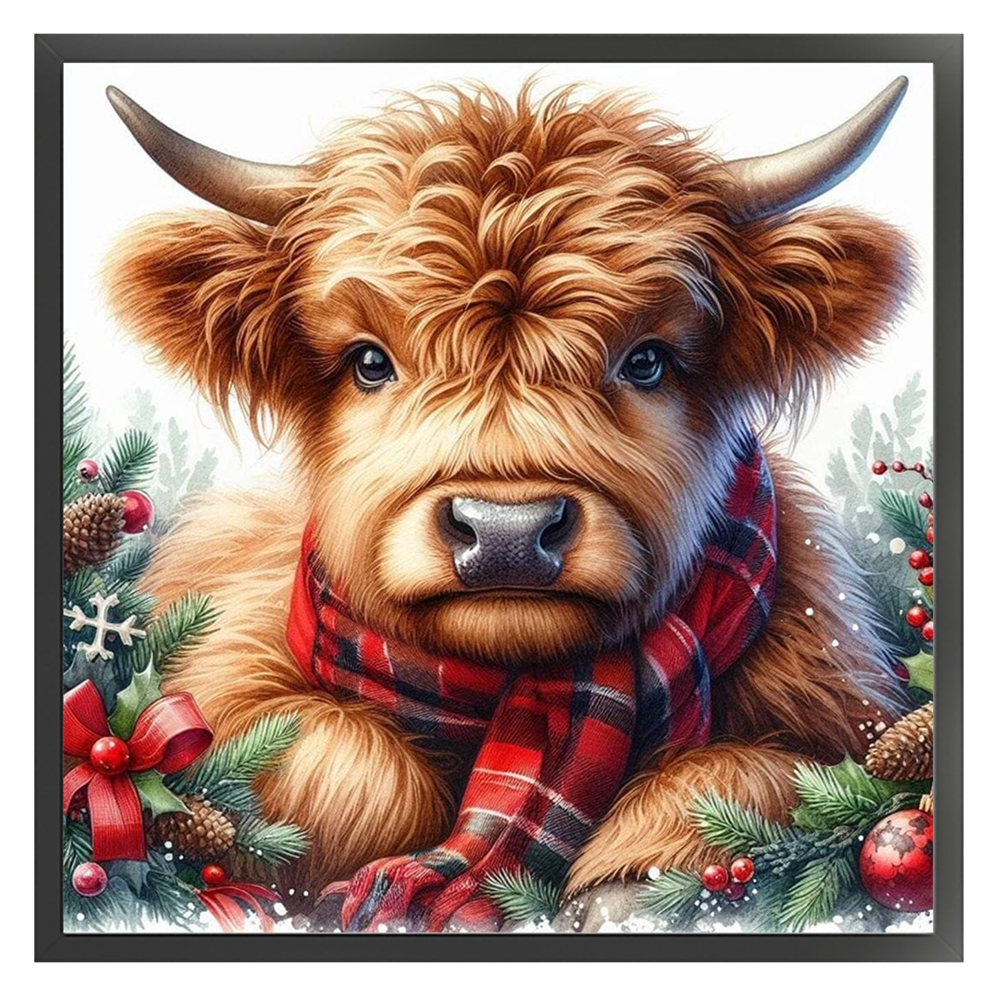 Consume Cattle - Full 11CT Stamped Cross Stitch 40x40CM - Yishu