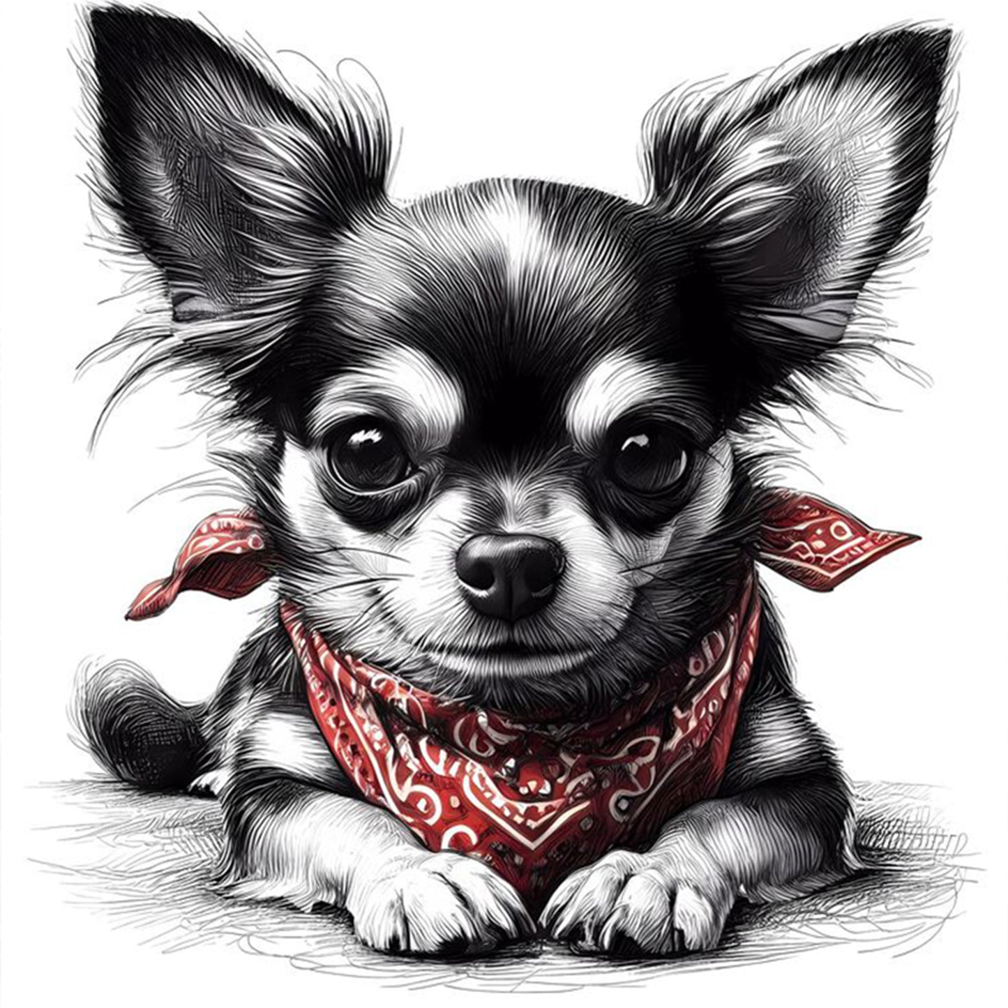 Dog - Full 11CT Stamped Cross Stitch 40x40CM - Yishu