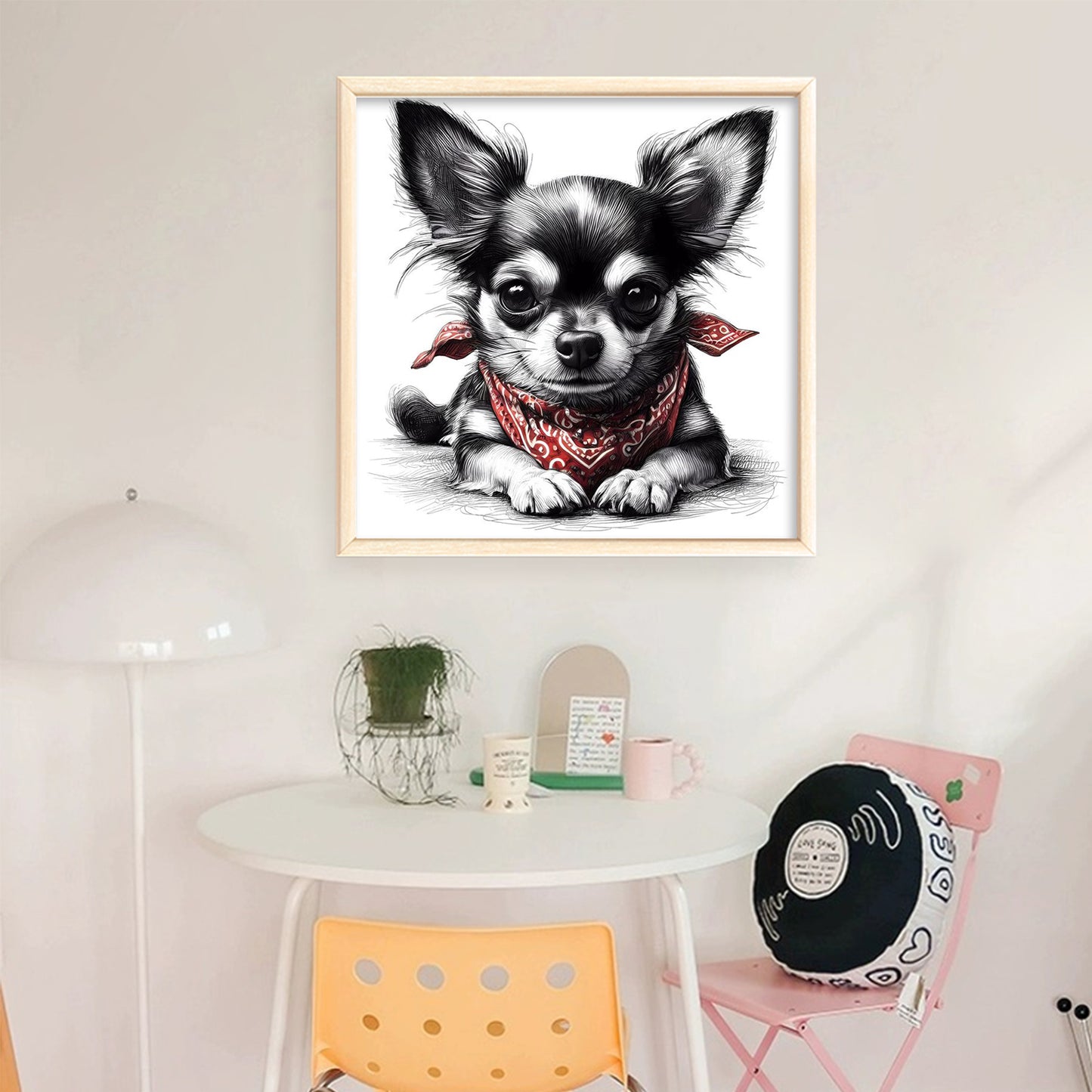 Dog - Full 11CT Stamped Cross Stitch 40x40CM - Yishu
