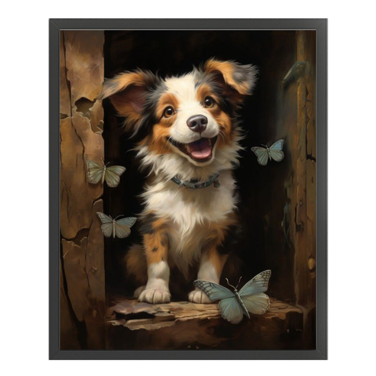 Dog - Full 11CT Stamped Cross Stitch 40x50CM - Huacan