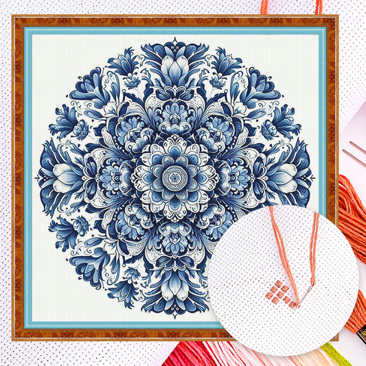 Datura - Full 11CT Counted Cross Stitch 40x40CM - Yishu
