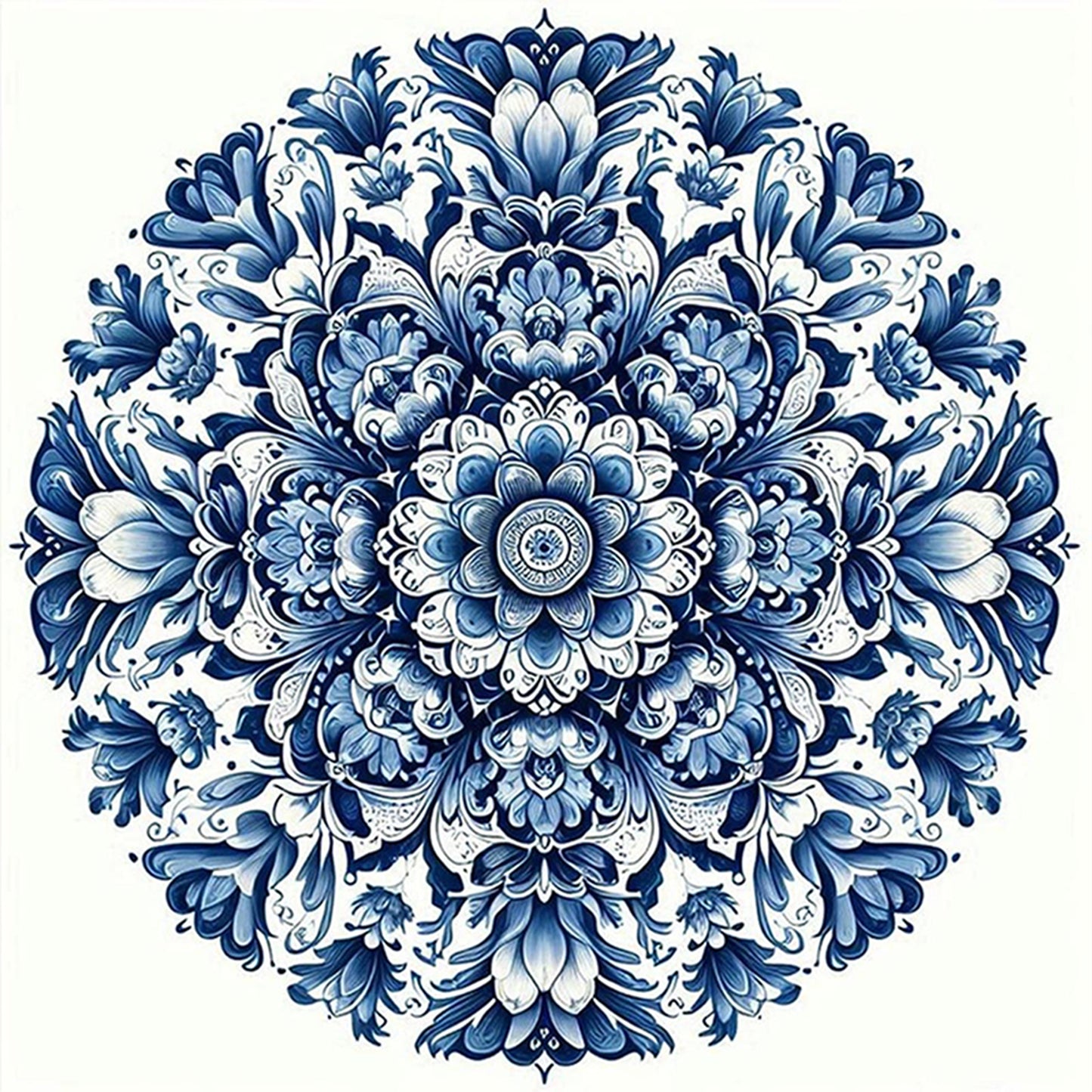 Datura - Full 11CT Counted Cross Stitch 40x40CM - Yishu