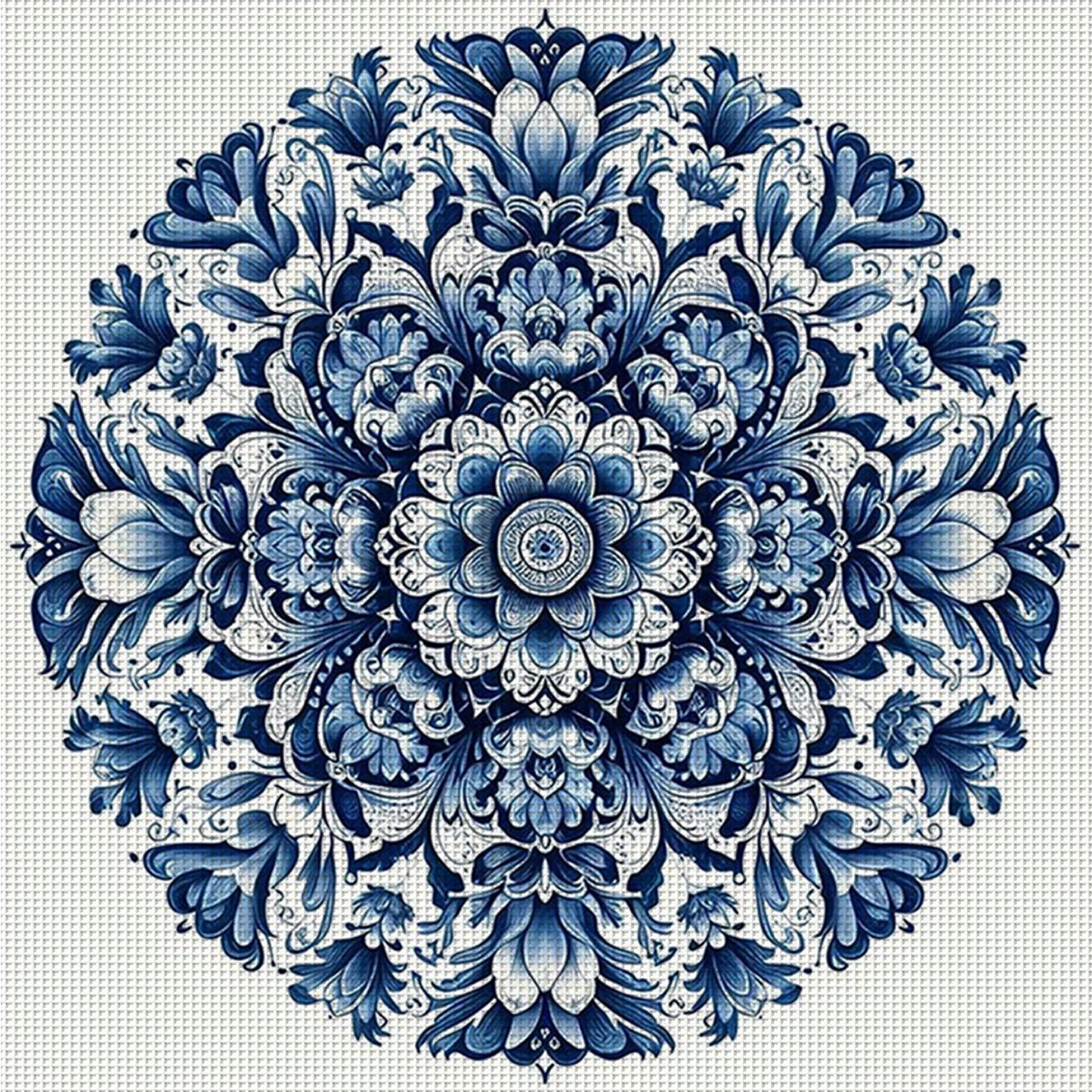 Datura - Full 11CT Counted Cross Stitch 40x40CM - Yishu
