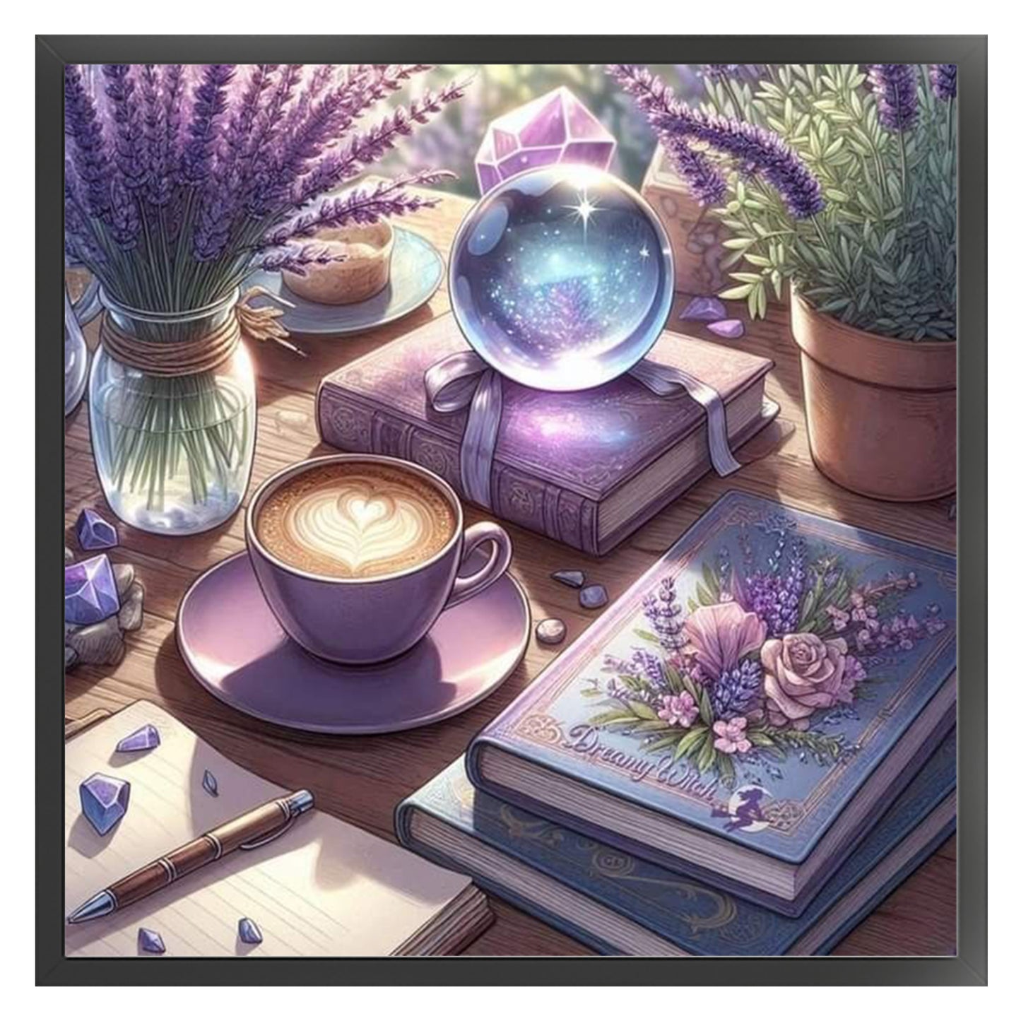 Crystal Ball - Full 11CT Stamped Cross Stitch 40x40CM - Yishu