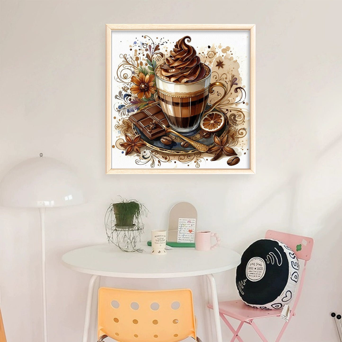 Chocolate Ice Cream - Full 11CT Stamped Cross Stitch 40x40CM - Yishu