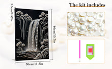 Load image into Gallery viewer, DIY Pearl Painting Kit 30x40CM Waterfall Framed Handmade Pearl Material Art Set Room Wall Decoration
