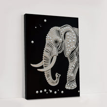 Load image into Gallery viewer, DIY Pearl Painting Kit 30x40CM Elephant Framed Handmade Pearl Material Art Set Room Wall Decoration
