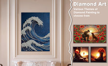 Load image into Gallery viewer, DIY Pearl Painting Kit 30x40CM Waves Framed Handmade Pearl Material Art Set Room Wall Decoration
